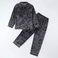 thumbnail image 6 of BJUTIR Boys Clothes Set Long Sleeve Pajama Dinosaur Print Rocket Football Kids Homewear Soft Comfy Loungewear Two Piece Outfit Durable Clothing Set Size 9-10 Years, 6 of 9