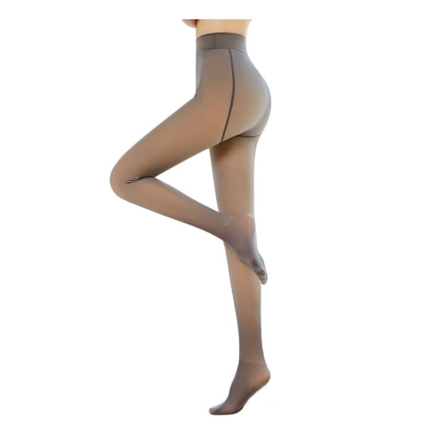 Medias sexis de otoño para mujer, mallas transpirables reutilizables para banquetes, pantimedias de Color sólido de diseño Simple para mujer, Prendas para la parte inferior del cuerpo Café Tipo 1 Jumpingount AP013888-03