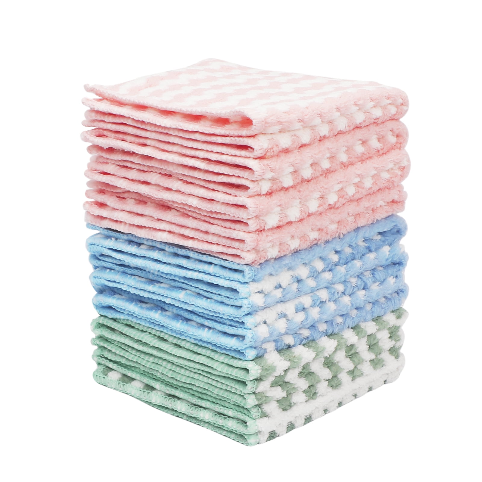 Skycase Kitchen Dish Cloths, 10 Pack Ultra Soft Microfiber Absorbent