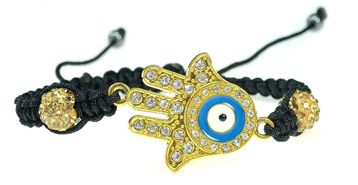 Fashion Handmade Evil Eye Hamsa Energy Healing Adjustable Bracelets Women Gifts 