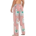 thumbnail image 6 of FREEAMG Llama Cotton Pajama Pant for Men, Super Soft Lightweight Lounge Pajama Bottoms Drawstring Sleepwear Pant with 2 Pockets, 6 of 7