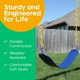 thumbnail image 3 of WYDK Swings for Outdoor Swing Set - Pack of 2 Swing Seat Replacement Kits with Heavy Duty Chains - Backyard Swingset Playground Accessories for Kids (Blue), 3 of 10