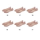 thumbnail image 5 of Kearding Sandalias de playa para mujer, zapatos decorativos de verano para mujer, calzado de viaje portátil, transpirable, brillante, plano, Carpetas de archivos 36 Yarda, 5 of 6