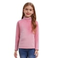 thumbnail image 1 of Moggemol Chandail en Velours à Manches Longues pour Filles, Hiver, École, Haut Chaud, Tenue Décontractée, Rose 150, 1 of 7