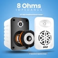 thumbnail image 5 of PlyeUSa Par de parlantes Bluetooth para interiores y exteriores - Sistema de altavoces de rango completo de 4" y 2 vías, resistente al agua, doble, de 300 vatios, con tweeter de polímero de alto cumpl, 5 of 5