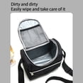 thumbnail image 4 of Minnieouse Fiambrera portátil, bolsa térmica de algodón perlado, bolsas enfriadoras de alimentos, aislamiento, Picnic, Bento, contenedor de Bolsas de mensajero y de hombro Negro Minnieouse AP012752-01, 4 of 6