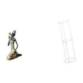 thumbnail image 6 of Dualoai Handmade African Tribal Lady Statue Resin Ornament and Clear Acrylic Side Table for Study Room Office Balcony Multipurpose Decor Collectible Art Piece, 6 of 8
