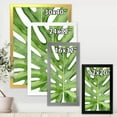 thumbnail image 4 of Designart 'Close Up Green Monstera Leaf Tropical Palm' Tropical Framed Art Print, 4 of 4
