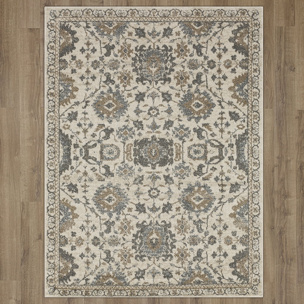 Mohawk Home Miles Indoor Ornamental Area Rug, Grey, 3'3" x 5'