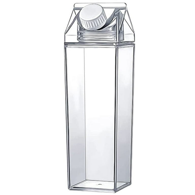 500ml Transparent Portable Milk Tea Bottle High Beauty Glass