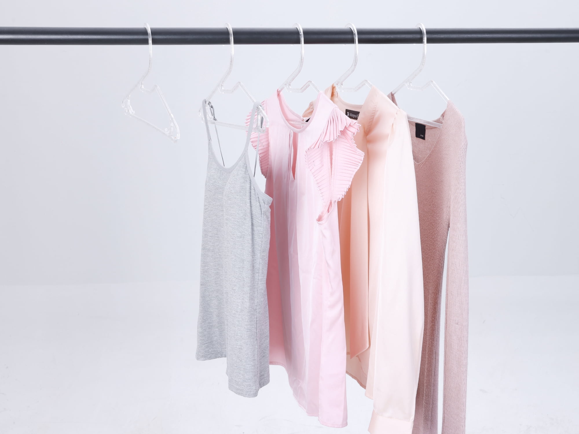 Unique Bargains Plastic Durable Space Saving Clothes Hangers 10 Packs White