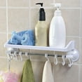 Cup Bathroom Suction Shelf Toilet Strong Rack Wallmounted Storage