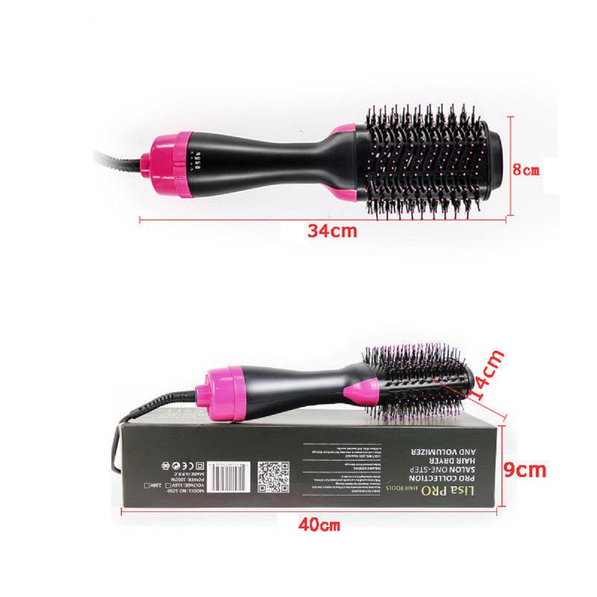 blow dry men's hair straight
