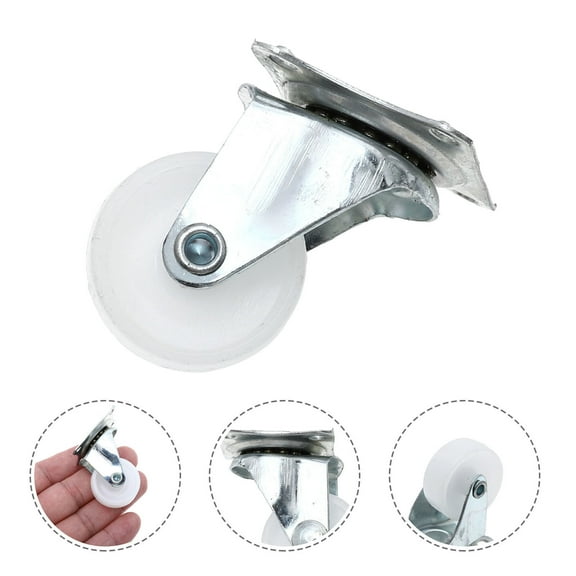 LITINKIMI 12-Pack Universal Trolley Wheels Heavy-Duty Plastic Industrial Casters for Furniture and Display Units