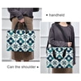 thumbnail image 6 of FORMRS 16" Laptop Bag Carrying Sleeve Case with Handle Travel Shoulder Briefcase, Blue Mosaic Pattern, 6 of 8