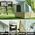 thumbnail image 5 of REDCAMP Camping Side Tent for Pop-Up Canopy, Easy-Setup Water-Resistant Tent Attachment for 10' Wide Canopy, Fits 2 Persons, Khaki (Frame Not Included), 5 of 9