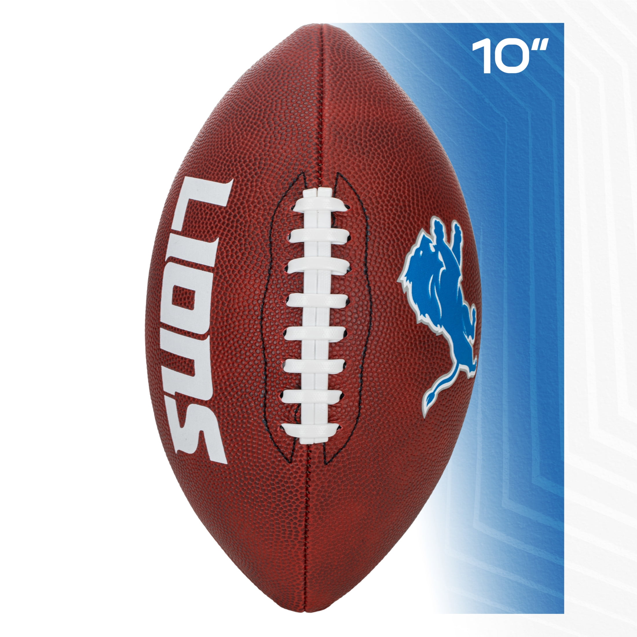 Franklin Sports NFL Detroit Lions Football - Youth Junior Size Football for Kids - Official NFL Team Logo + Colors Youth Football - Kids NFL Fan Shop Football