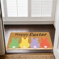 thumbnail image 6 of HuiXinOu Easter Doormat Absorbent Welcome Mat Non Slip Front Door Rug with Rabbit Design Indoor Outdoor Entryway Spring Home Decor, 6 of 6