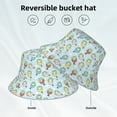 thumbnail image 2 of Kdxio Reflective Bucket Hat - Frog In Mermaid Print Bucket Hat for Men,Women, 2 of 6