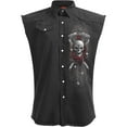 thumbnail image 1 of DOTD BIKERS - Sleeveless Stone Washed Worker Black, 1 of 3