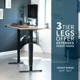 thumbnail image 5 of VIVO Electric 71” x 30” Stand Up Desk, Reclaimed Wood Table Top, Black Frame, 5 of 8