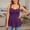 Purple Tops, variant on Women Casual Shirts Simple Solid Color Fashion Summer Sleeveless Tops With Back Hollow And Front Button Detail Blouse Trendy Dailywear