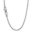 thumbnail image 5 of JewelStop 14k Solid White Gold 1.1 mm Sparkle Chain Necklace, Lobster Claw Clasp - 20 Inches, 2gr., 5 of 6