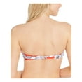 thumbnail image 2 of RACHEL RACHEL ROY Women's Red Floral Stretch U-Wire Removable Cups Bikini Convertible Ruffled Island Getaway Bandeau Swimsuit Top XS, 2 of 3