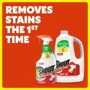 Shout Active Enzyme Laundry Stain Remover Refill, Triple-Acting Formula Clings, Penetrates, and Lifts 100+ Types of Everyday Stains – 60 fl oz