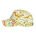 thumbnail image 5 of Naloa Original Classic Low Profile Hat Men Women Baseball Cap Dad Hat Adjustable Unconstructed Cartoon Snake8 Print Cap, 5 of 9