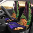 thumbnail image 2 of Honeii Multicolored Beautiful Flower1 Print Car Seat Covers 2 Pieces, Full Set Universal Seat Covers for Cars, Waterproof Auto Seat Protectors, 2 of 7