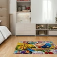 thumbnail image 4 of LaModaHome Non-Slip Rug Remake of Girl With A Pearl Earring Washable Mat Child Stain Resistant Living Room Kitchen Carpet - Size: 3,3X2,6ft(100X80cm), 4 of 5