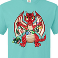 thumbnail image 4 of Inktastic Dragon Holding Dice Christmas Lights T-Shirt, 4 of 5
