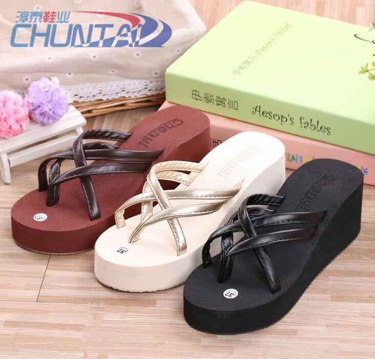 wedge flip flops walmart