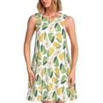 thumbnail image 1 of Fotbe Fruit Pears Vestido de Verano sin Mangas para Mujer – Vestido Midi Línea A, Estilo Camiseta Floral, Vestido Playero Casual y Fluido, 1 of 7