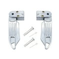 thumbnail image 2 of koolsoo Motorcycle Foot Rests Non Slip Comfortable Ride Portable Foldable Foot Pedal silver, 2 of 9