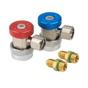 Okeba A/C Air Condition R134A Quick Coupler Adapter High Low Manifold Gas Connector