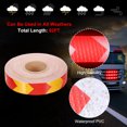 thumbnail image 3 of Uxcell Reflective Tape, Self-Adhesive Trailer Reflector Tape Waterproof Warning Sticker Yellow-red 1 Inch x 82 Feet, 3 of 6