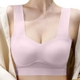 thumbnail image 2 of Women's Traceless Strap Ice Silk Bra Fixed Cup Gathering Sexy Underlay Back Support Comfortable Lightweight, 2 of 2