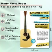 Koala Matte Photo Paper for Inkjet Printers, 8.5x11 in, 100 Sheets, 39LB, 7 Mil, DIY Presentation, Magazine, Flyer, Brochure