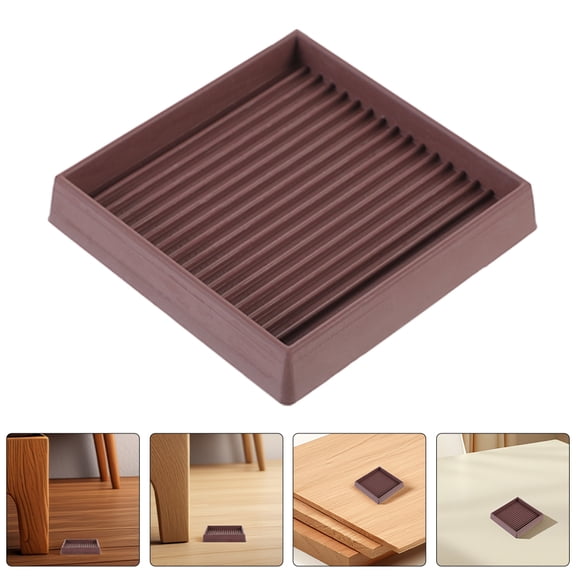 GOOHOCHY 4pcs Furniture Coasters Caster Cups Non Slip Pads Non Skid Grippers Rubber Feet Anti Protector for Bed Couch Stoppers