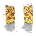 thumbnail image 7 of PhooArto Skull Pizza Pattern Plug in LED Night Light Auto Sensor Dusk to Dawn Decorative Night for Bedroom, Bathroom, Kitchen, Hallway, Stairs, Baby's Room, Energy Saving, 7 of 7