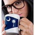 thumbnail image 2 of 3drose, Image of South Carolina in Contemporary Style, 15oz Two-tone Black Mug, 2 of 6