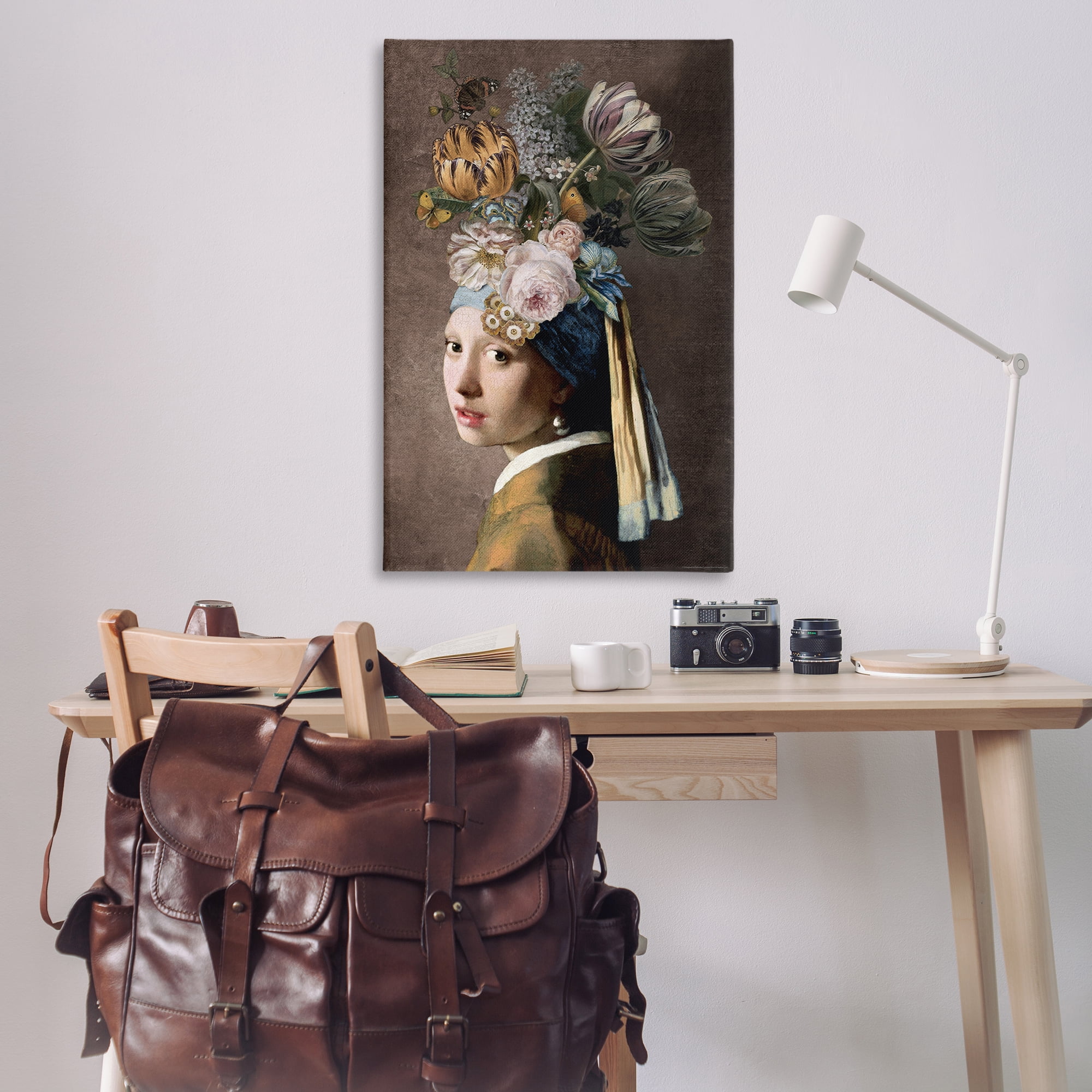 Stupell Industries Classic with Vintage Blooms People Painting Wrapped Canvas Art Print Wall Art, 30 x 45