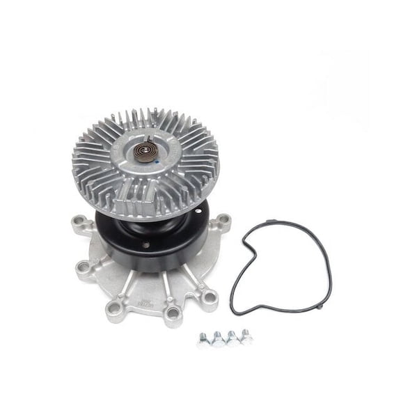 Engine Water Pump with Fan Clutch - Compatible with 2004 - 2008 Jeep Liberty 3.7L V6 2005 2006 2007