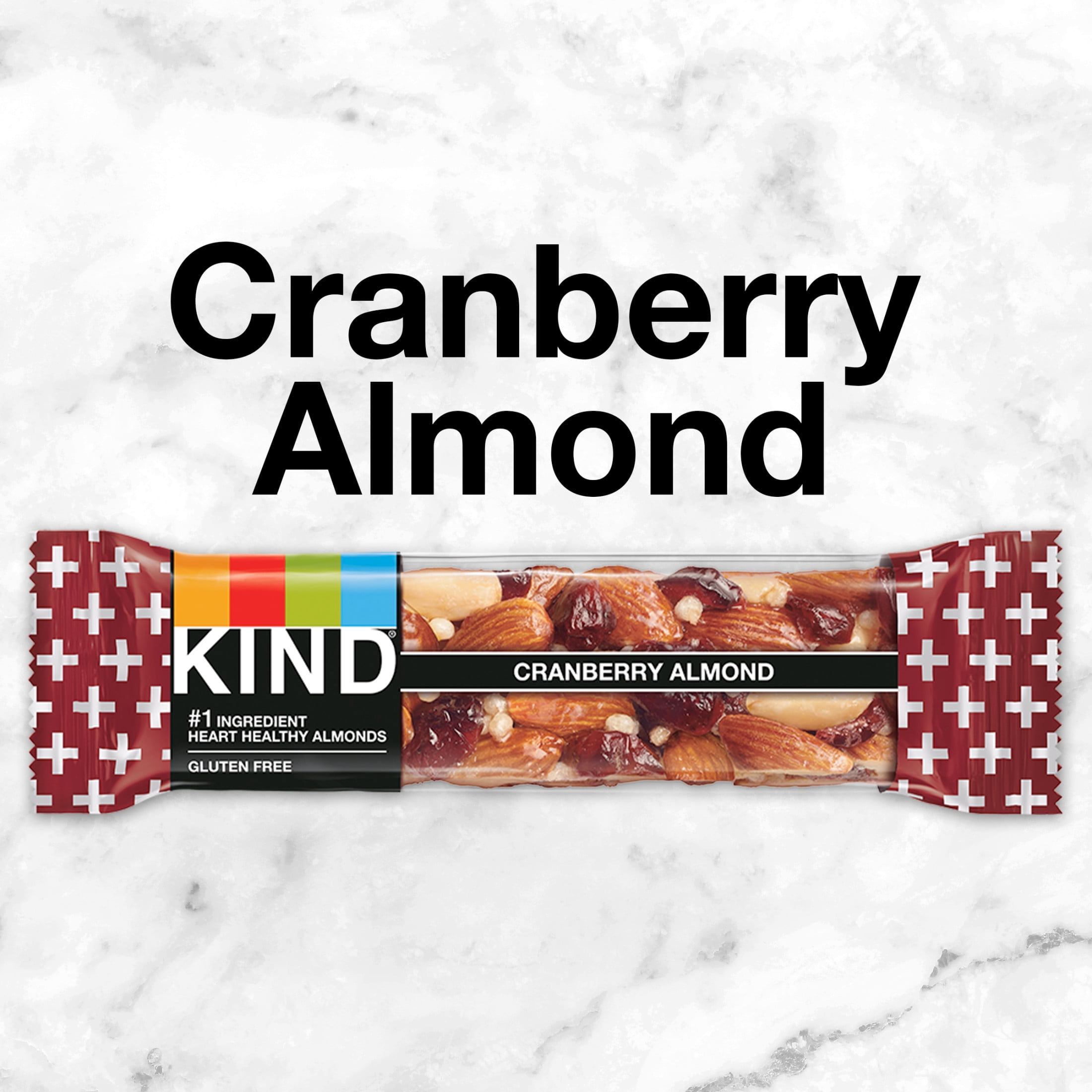 (6 pack) KIND Gluten Free Cranberry Almond Snack Bars, 1.4 oz, 6 Count, Cardboard Box