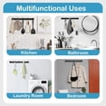 thumbnail image 7 of Coat Rack Wall Mount with 5 Hooks, Black Coat Hangers for Wall, Howkers Aluminum Coat Hooks Hat Hooks Suitable for Living Room Entrance, Bedroom, Kitchen, Bathroom, 7 of 7