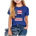 thumbnail image 5 of Patriotic Girls 4th of July Shirt American Flag Kids 250 Years Independence Day Tee (Dark Blue, 3-4 Years),Size 3-4 T, 5 of 5
