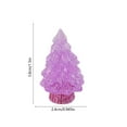 thumbnail image 3 of Glow in The Dark Christmas Tree Ornaments, Mini Colorful Resin Decorative Trees for DIY Crafts, Night Time Festive Decor(Purple), 3 of 6