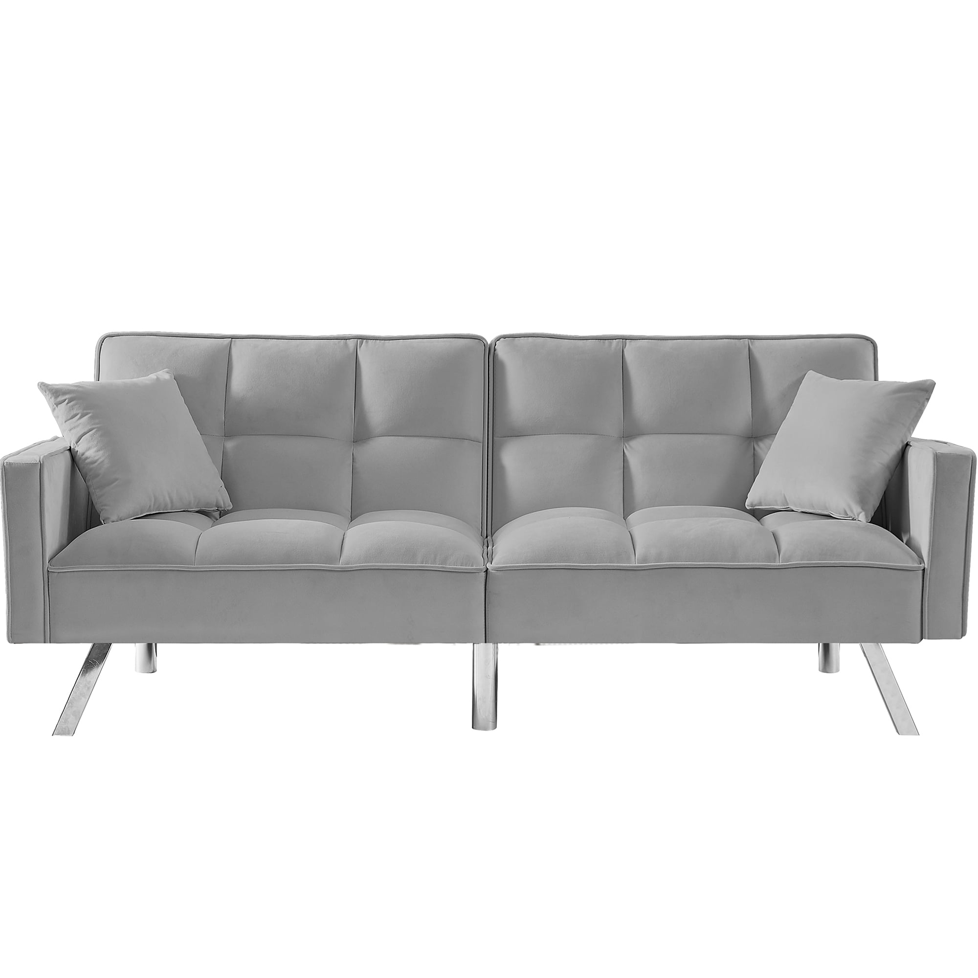 SYNGAR Couches for Living Room, Velvet Upholstered Convertible Sofa Bed